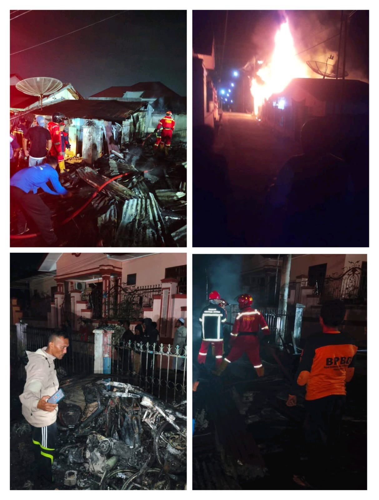 Kebakaran di jalan Handayani